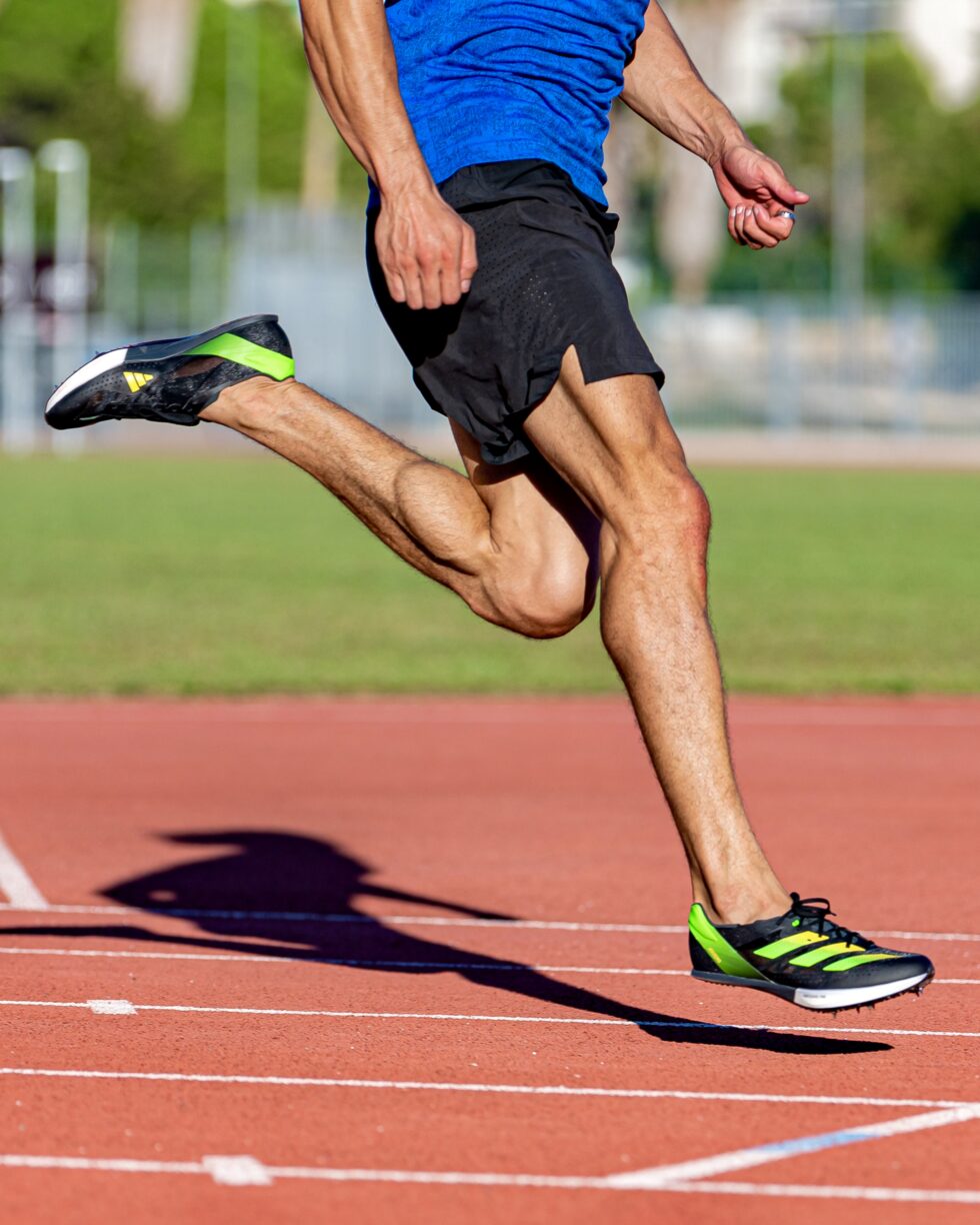 On A Test La Adizero Prime Sp Paire De Pointes De Sprint Plaque