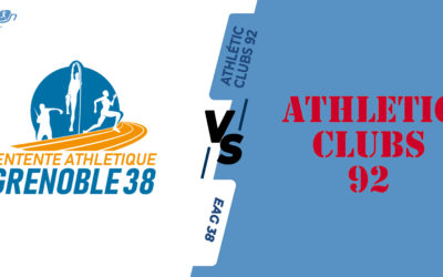 Interclubs virtuels – 8ème de finale : EA Grenoble 38 – Athlétic Clubs 92