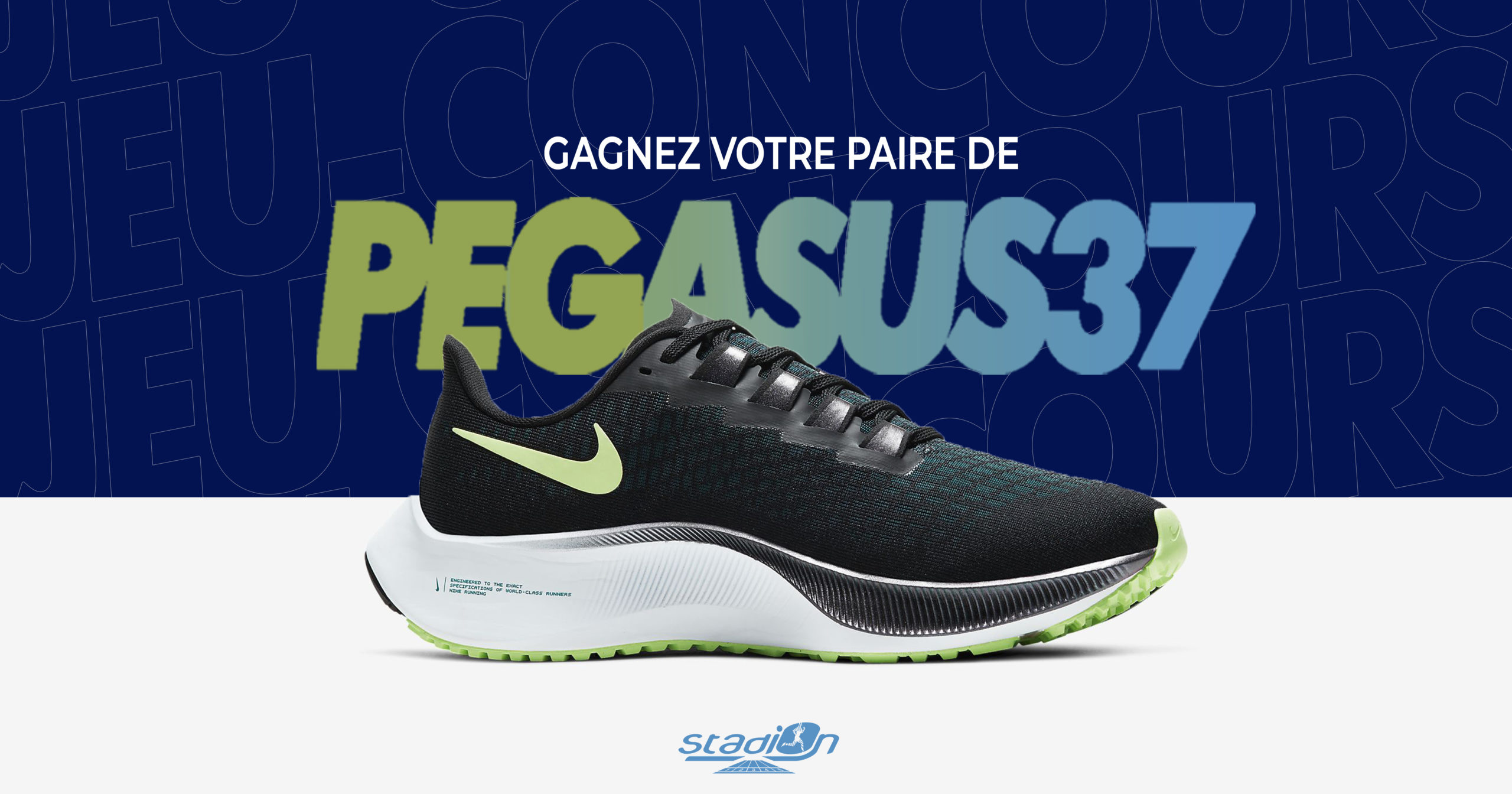 Si vous êtes des fidèles sur notre compte Instagram, vous avez vu notre jeu-concours pour gagner la nouvelle paire de Nike Air Zoom Pegasus 37.