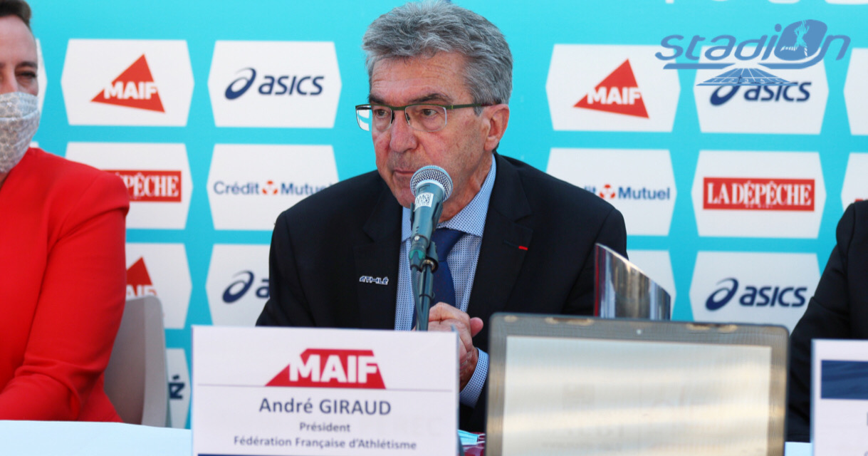 André Giraud, actuel Président de la Fédération Française d’Athlétisme, annonce sa candidature pour la prochaine élection qui se tiendra le 5 décembre 2020 à l’issue de l’Assemblée Générale élective de la FFA.