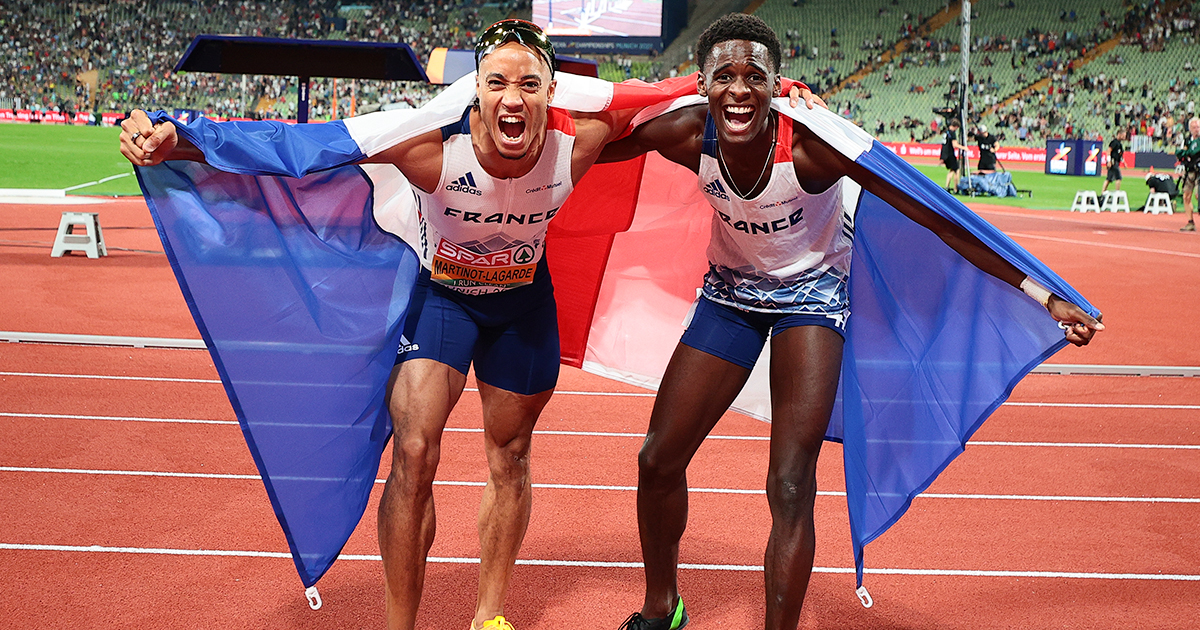 Pascal Martinot-Lagarde a décroché la médaille d'argent sur le 110 m haies en 13"14, à seulement un millième du titre aux Championnats d'Europe de Munich.