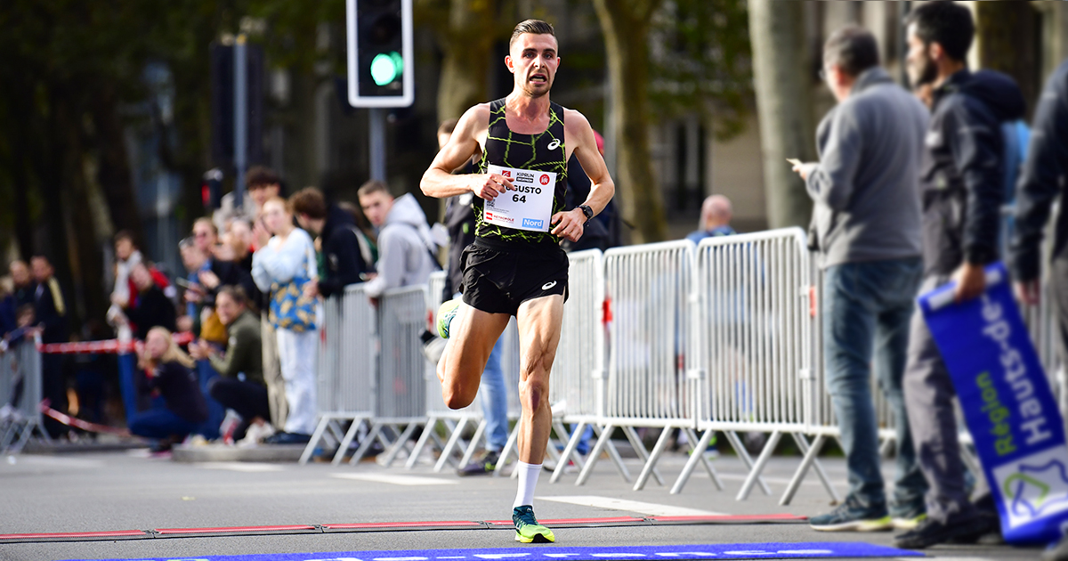 Neuvième en 28'15 du très relevé 10 km de la Kiprun Race de Lille, Bastien Augusto a marqué les esprits en devenant le septième meilleur performeur français de l'histoire sur la distance.