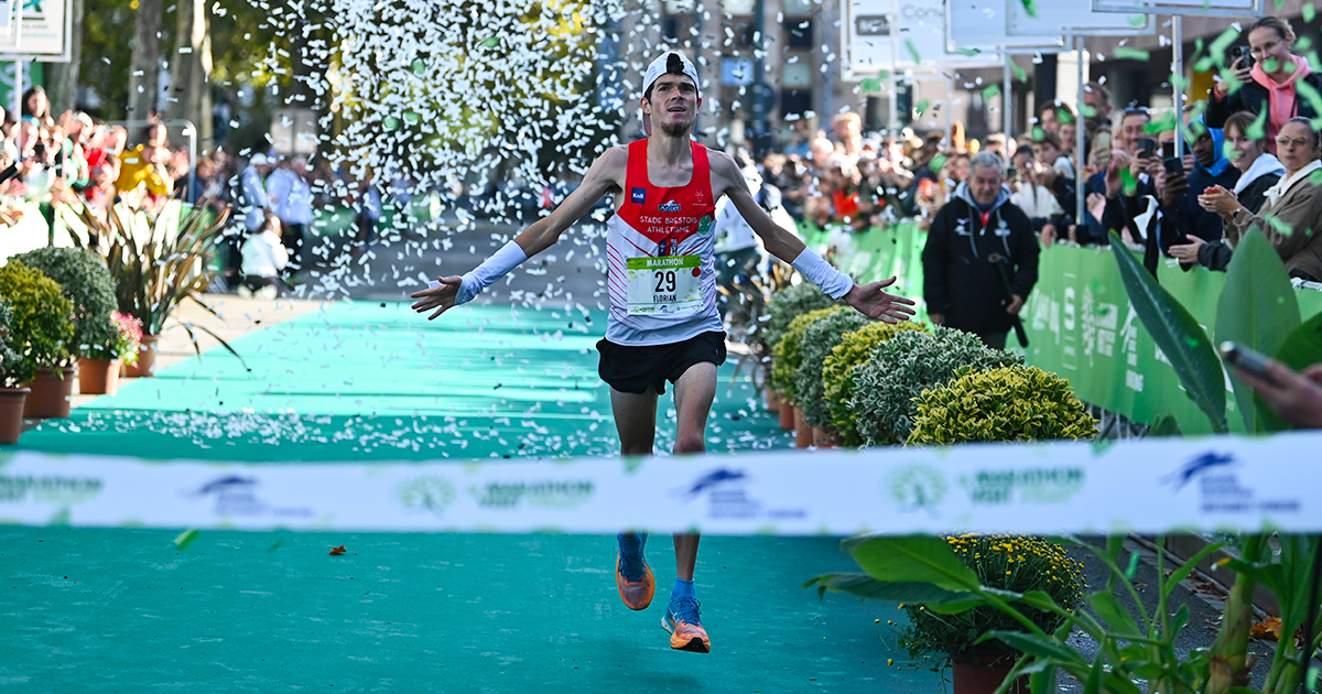 Florian Caro s'est finalement mué en vainqueur du Marathon de Rennes dans les dix derniers kilomètres du 42,195 km bouclés en 2 h13'59.