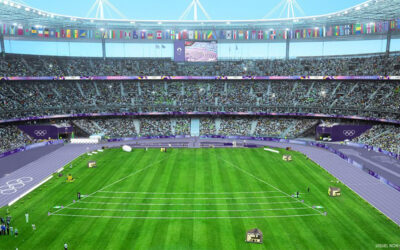 Athlétisme : La piste violette prend forme au Stade de France pour les JO de Paris 2024