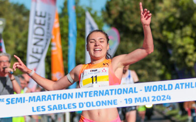 Semi-marathon des Sables d’Olonne : Mathilde Sénéchal marche sur l’eau