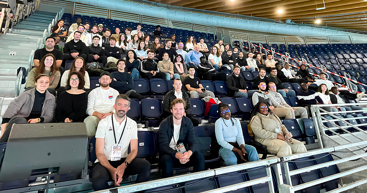 La Sports Management School a organisé un "Test event" pour préparer ses étudiants à assurer la billetterie des JO de Paris 2024.