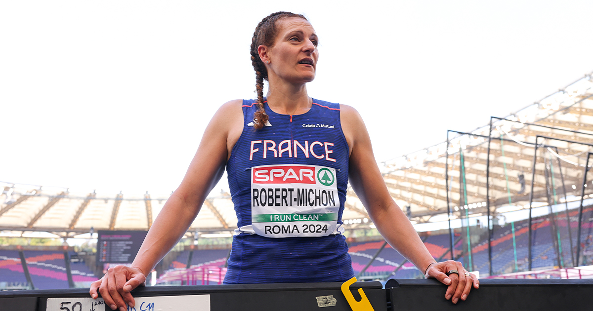 À 44 ans, Mélina Robert-Michon a fêté sa soixante-dixième sélection en équipe de France d'athlétisme en se qualifiant pour sa sixième finale continentale aux Championnats d'Europe de Rome.