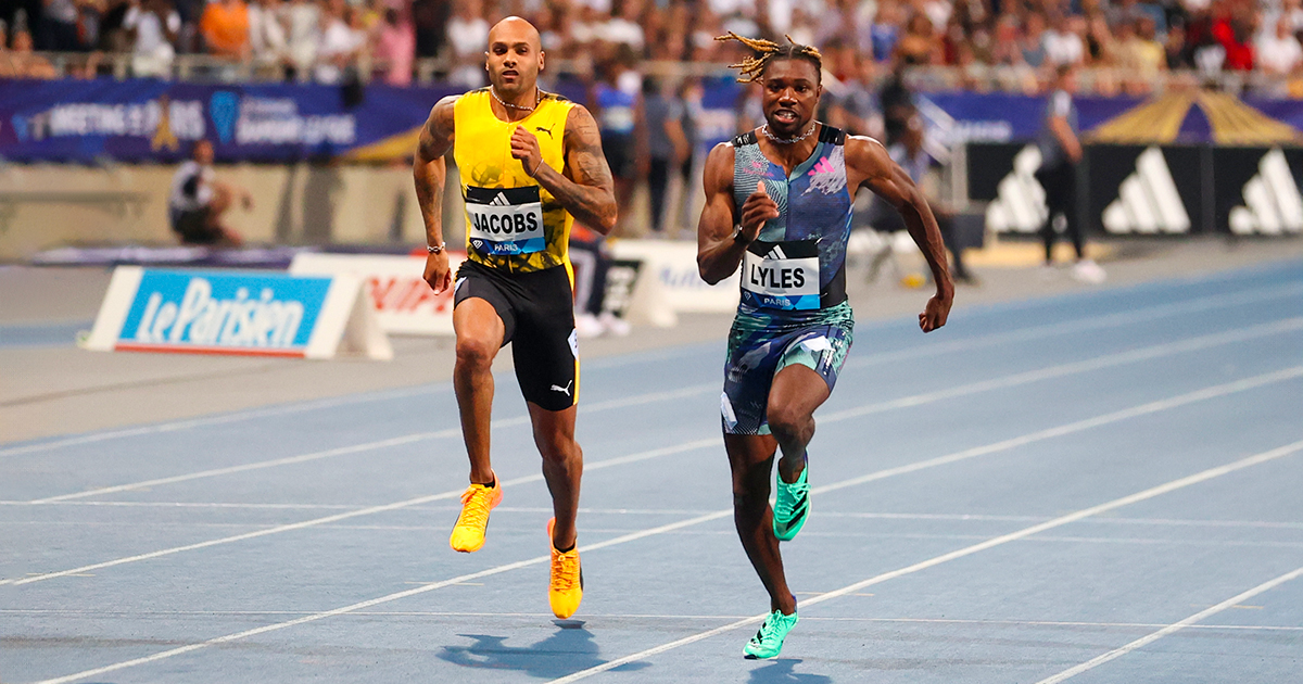 Noah Lyles et Marcell Jacobs se préparent à s’affronter pour le titre sur l'épreuve reine du 100 m aux Jeux olympiques de Paris 2024.