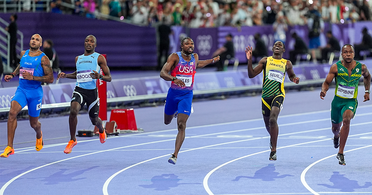 Noah Lyles, le nouveau roi du 100 m, a frappé un grand coup en 9"79 lors des Jeux olympiques de Paris 2024 au Stade de France.