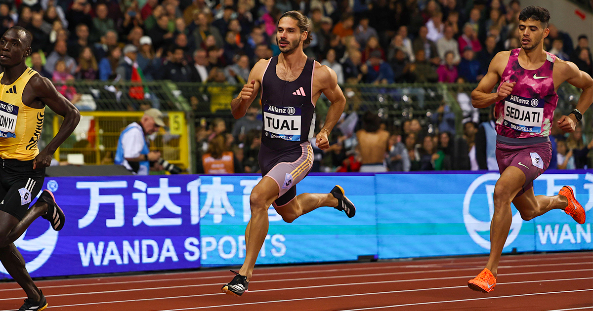 Le champion d'Europe Gabriel Tual a pris la quatrième place du 800 m en 1'4367 à la finale de la Diamond League 2024 à Bruxelles.