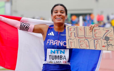 Méta Tumba sacrée championne du monde juniors du 400 m haies à Lima