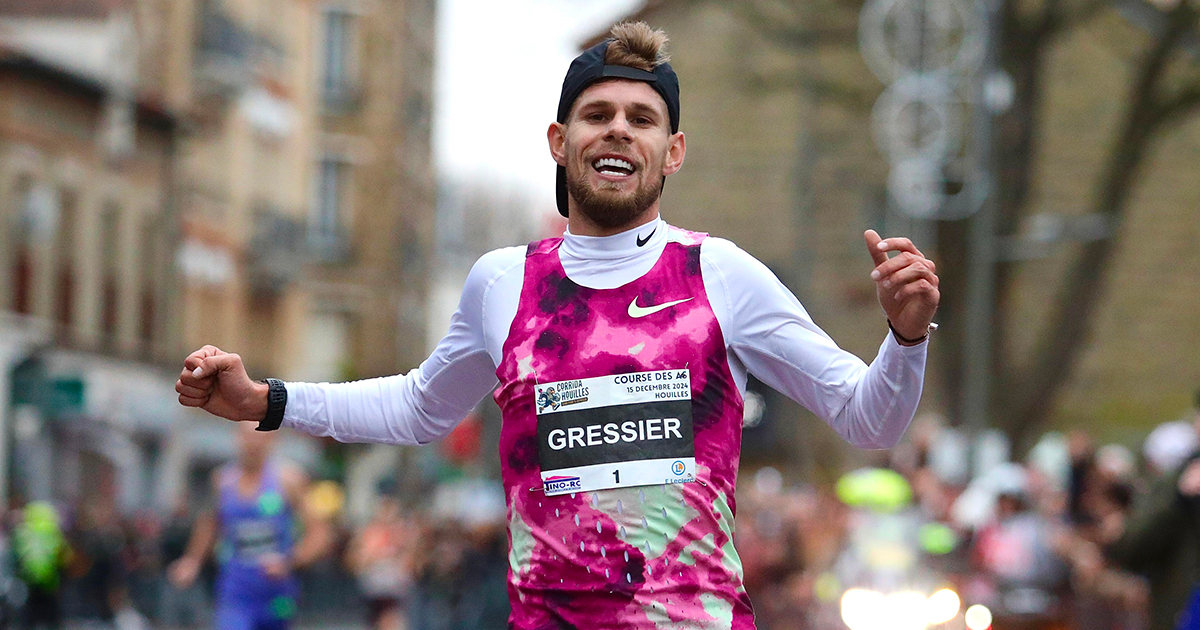 Jimmy Gressier a encore une fois épaté tout le monde sur les 10 km de la Corrida de Houilles ce dimanche, en s'imposant en 27'45.