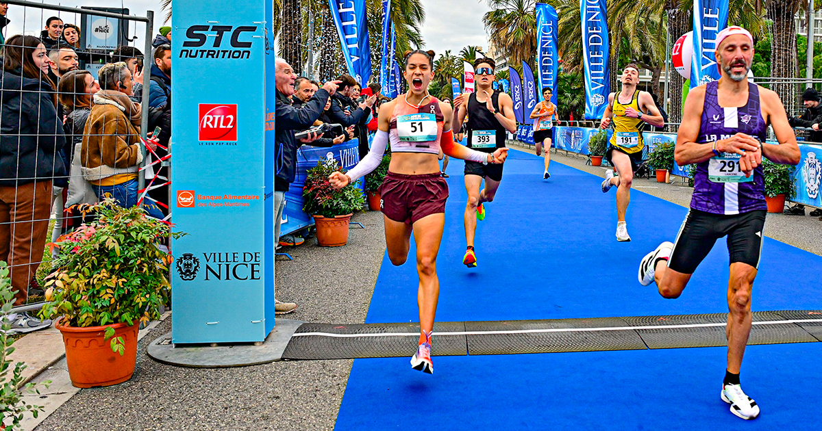 C'est allé vite ce dimanche aux 10 km de la Prom'Classic avec Sarah Madeleine qui a égalé le record de France de la distance en 31'15.