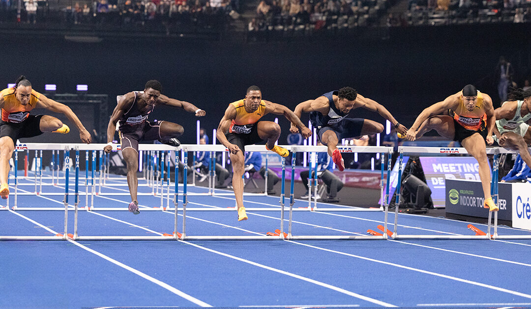 Athlétisme : Wilhem Belocian et Just Kwaou-Mathey, duo doré au Meeting de Paris Indoor