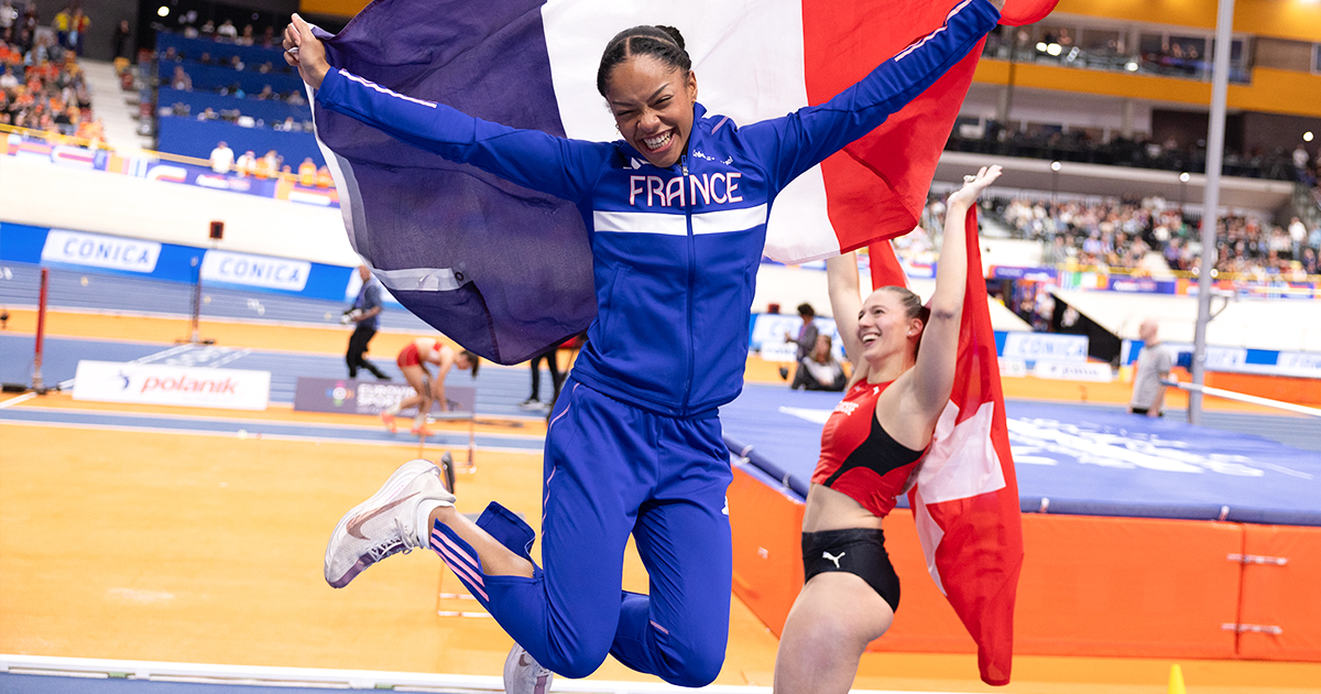 Marie-Julie Bonnin a décroché la médaille de bronze aux Championnats d'Europe en salle à Apeldoorn (Pays-Bas), grâce à un envol de 4,70 m.