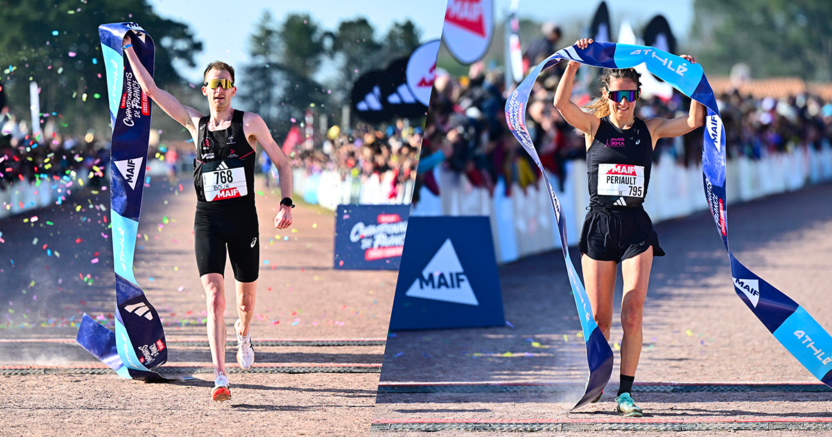 Félix Bour et Léonie Périault ont conquis leur premier titre en Elite ce dimanche aux Championnats de France de cross-country à Challans.