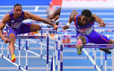 Championnats d’Europe en salle : Wilhem Belocian et Just Kwaou-Mathey foncent en finale du 60 m haies à Apeldoorn