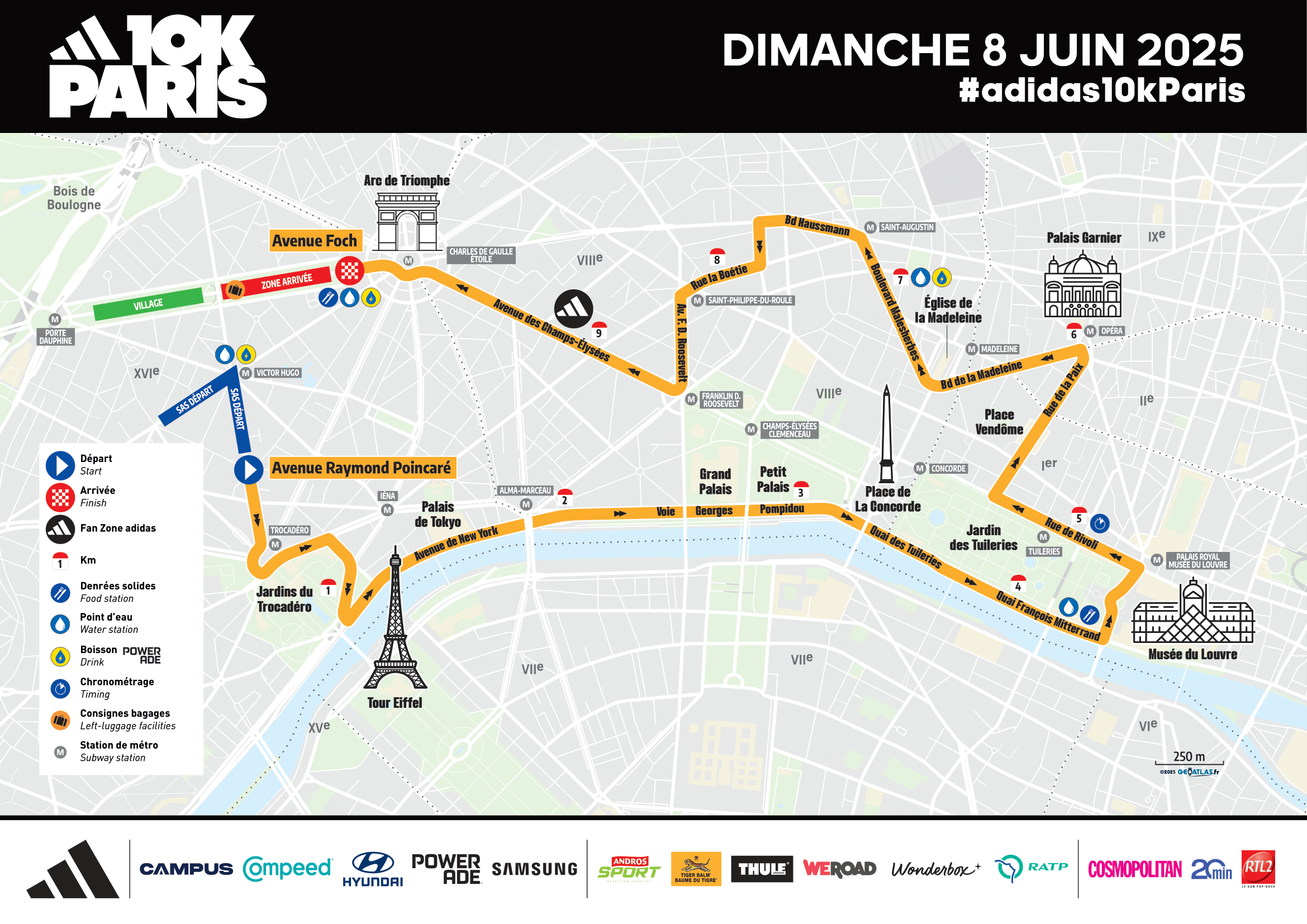 10km adidas paris-parcours-2025