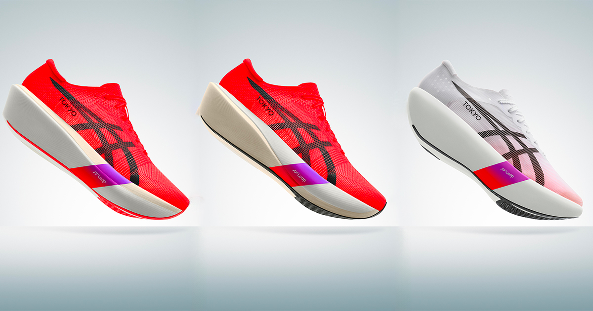ASICS présente ce vendredi 2 mai ses trois nouvelles chaussures de running de la série, dont la METASPEED RAY, qui ne pèse que 129 grammes.