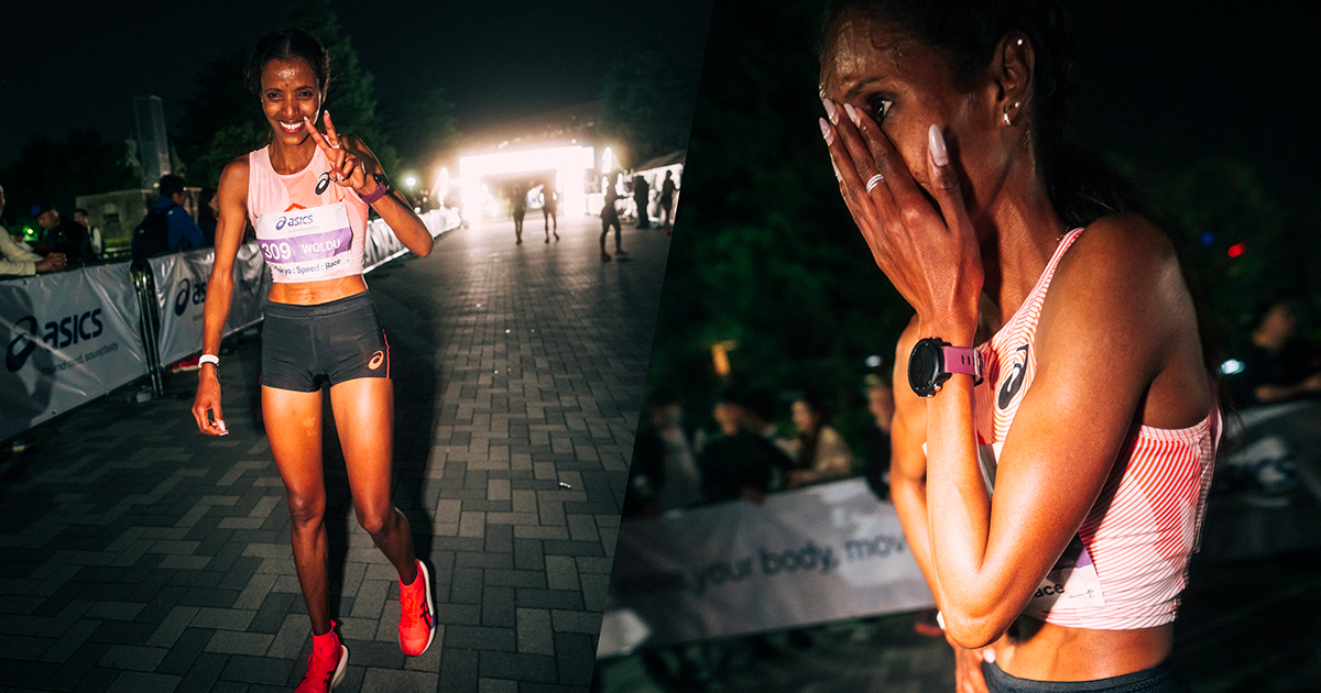 Mekdes Woldu a amélioré le record de France du 10 km ce samedi à l'occasion de la ASICS « Tokyo : Speed : Race », en couvrant la distance en 31'01. C'est 14 secondes de mieux que l'ancien chrono de référence.