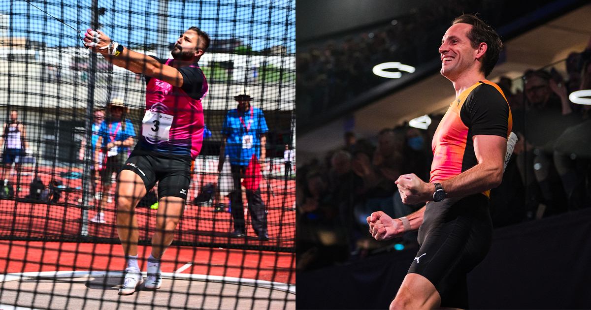Les Clermontois Yann Chaussinand (marteau) et Renaud Lavillenie (perche) ont signé des performances remarquables ce week-end.