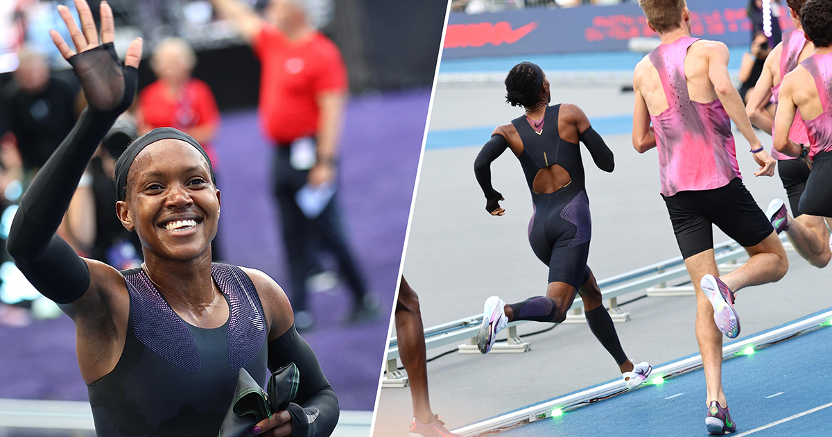 Faith Kipyegon n'a pas réussi à dompter la barrière symbolique des 4 minutes sur le Mile (1609 m) au Stade Charléty de Paris.