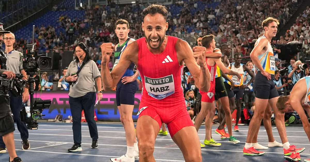 Très belle soirée au Meeting Diamond League de Rome pour le Français Azeddine Habz, victorieux du 1500 m en 3'29"72.