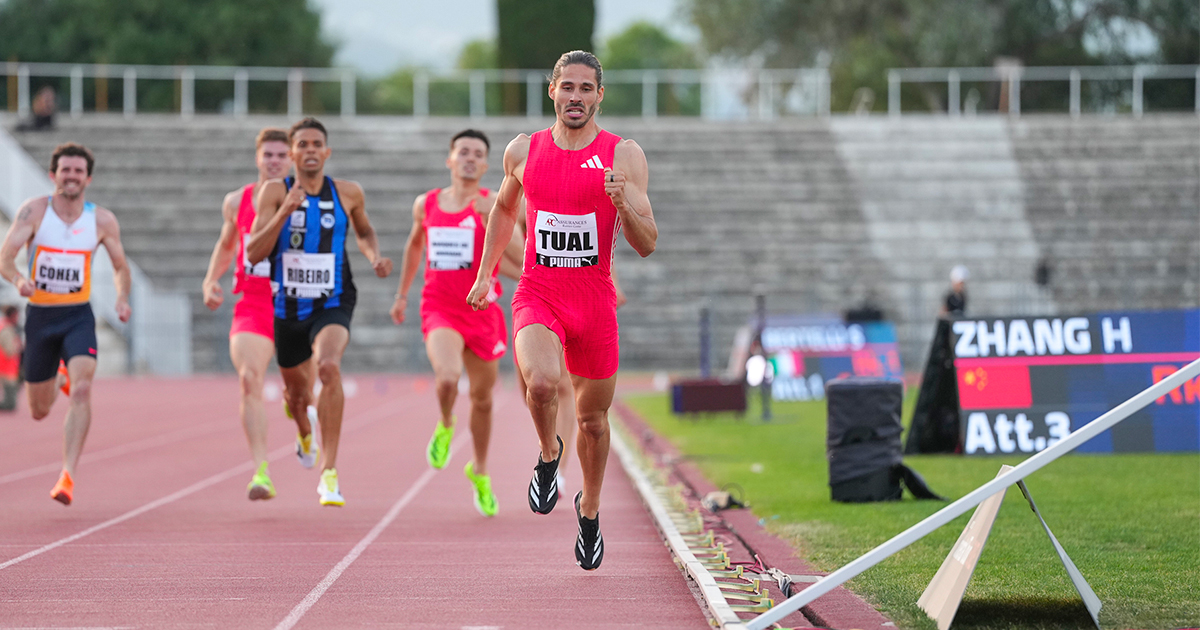 Très belle soirée d'athlétisme au Meeting de Nice « Nikaïa » où Gabriel Tual a dominé le 600 m dans le chrono de 1'14"01.