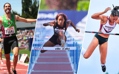 Athlétisme : Gabriel Tual, Cyréna Samba-Mayela, Marie-Julie Bonnin, Sasha Zhoya… Présentation des favoris aux Championnats de France Elite 2025 à Talence