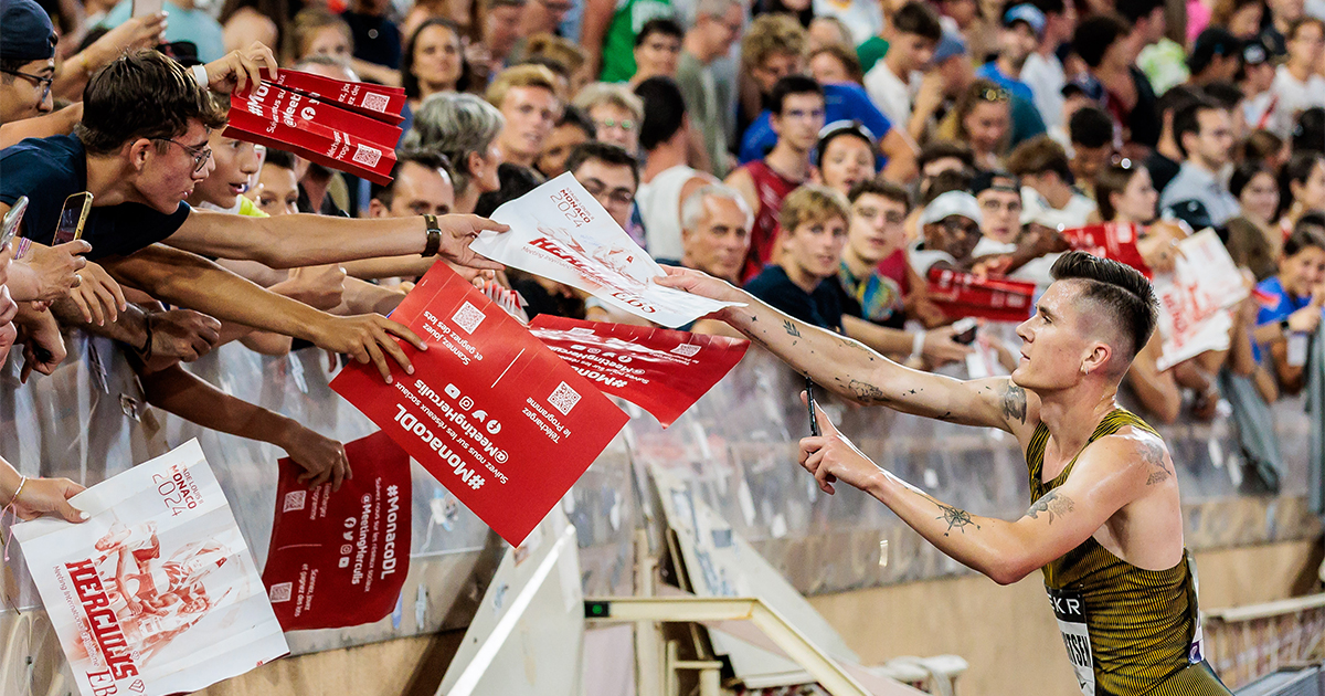 Le Meeting de Monaco 2025 invite tous les licenciés FFA à venir assister au spectacle et encourager les plus grandes stars de l'athlétisme.