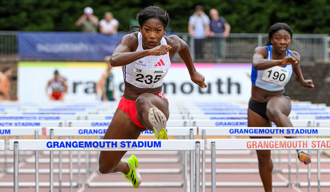 Rentrée en douceur pour Cyréna Samba-Mayela sur 100 m haies à Grangemouth
