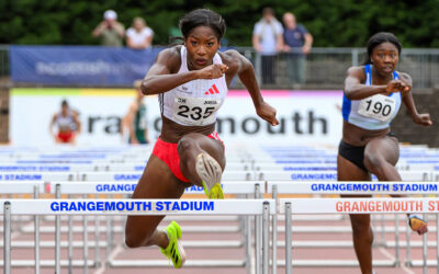 Rentrée en douceur pour Cyréna Samba-Mayela sur 100 m haies à Grangemouth