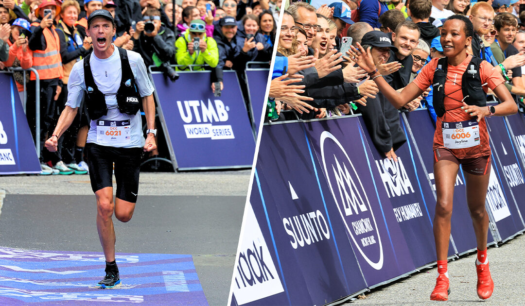 UTMB 2025 : Jim Walmsley et Joyline Chepngeno triomphent sur l’OCC à Chamonix