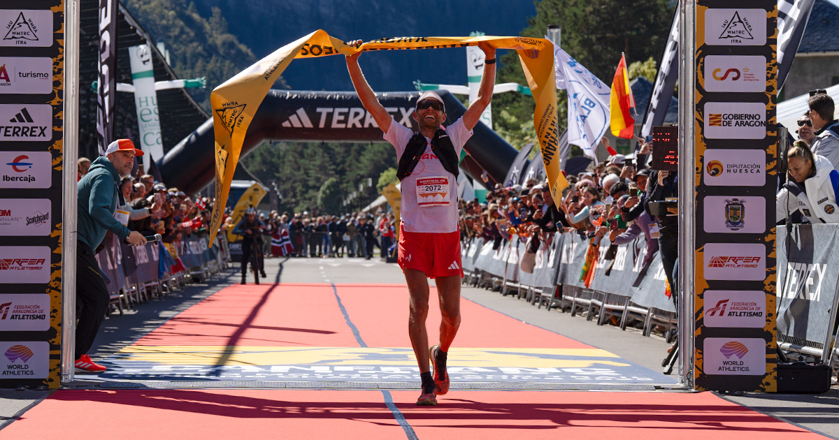 Frédéric Tranchand est devenu champion du monde de Trail Court (44,5 km et 3657 m D+) à Canfranc, dans les Pyrénées espagnoles.