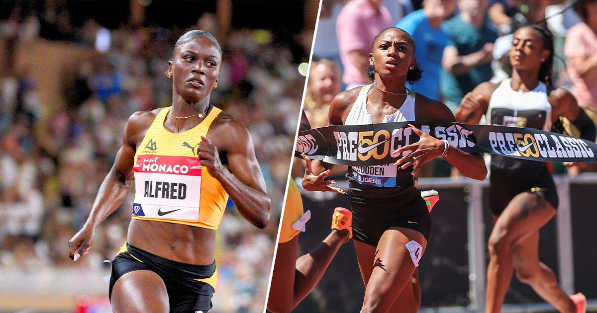 Melissa Jefferson-Wooden vs Julien Alfred 100 mètres championnats du monde athlétisme Tokyo 2025 duel