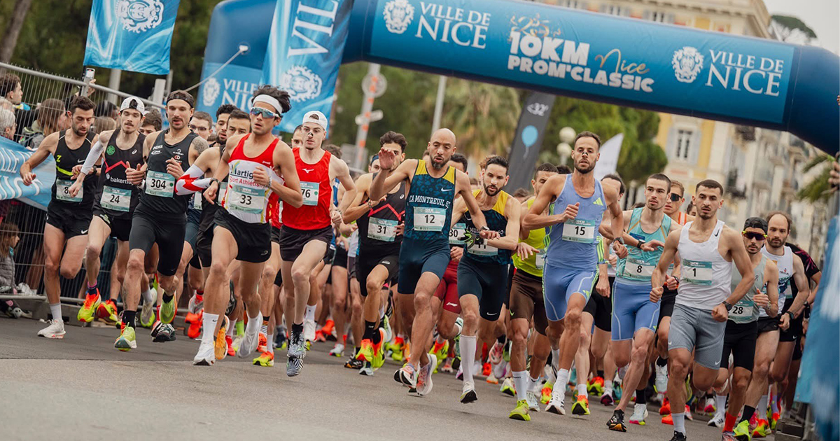 Le 10 km de la Prom'Classic revient le 4 janvier 2026 avec 15 000 coureurs le long de la mythique Promenade des Anglais de Nice.