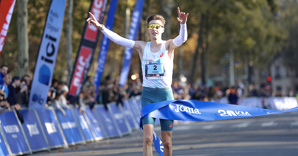 Les 20 km de Paris 2025 ont été marqués par la victoire d'Etienne Daguinos avec le record de l'épreuve de plus d'une minute en 56'18.