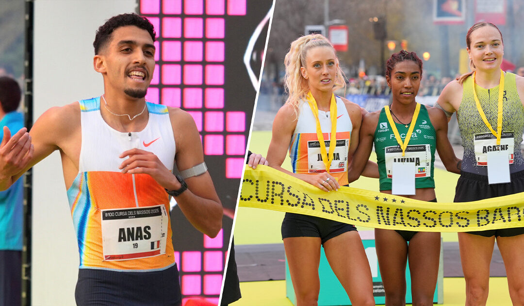 Cursa dels Nassos de Barcelone : Record de France du 5 km pour Anas Lagtiy-Chaoudar et Aloïs Abraham, Agathe Guillemot s’en rapproche