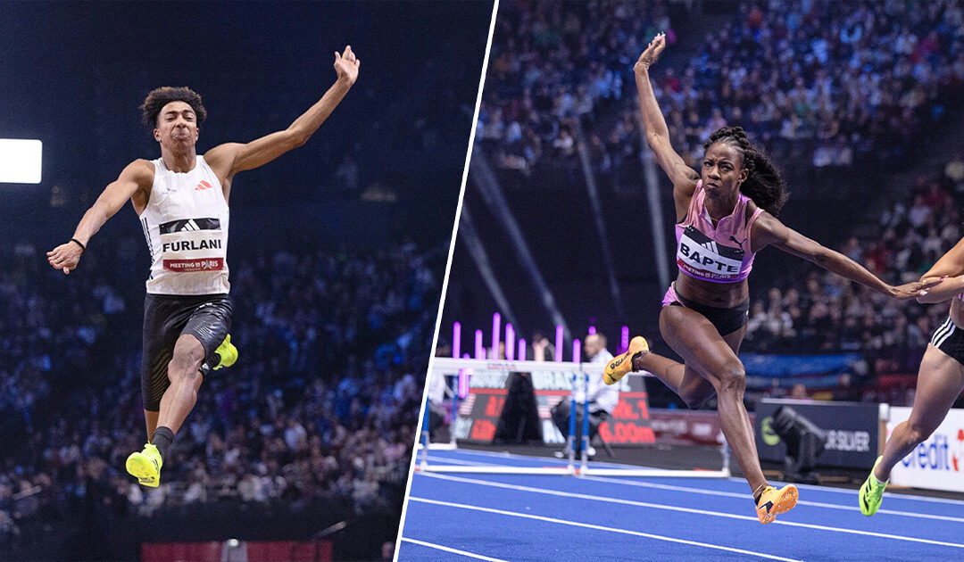 Meeting de Paris Indoor : Mattia Furlani et Laëticia Bapté illuminent l&rsquo;Accor Arena