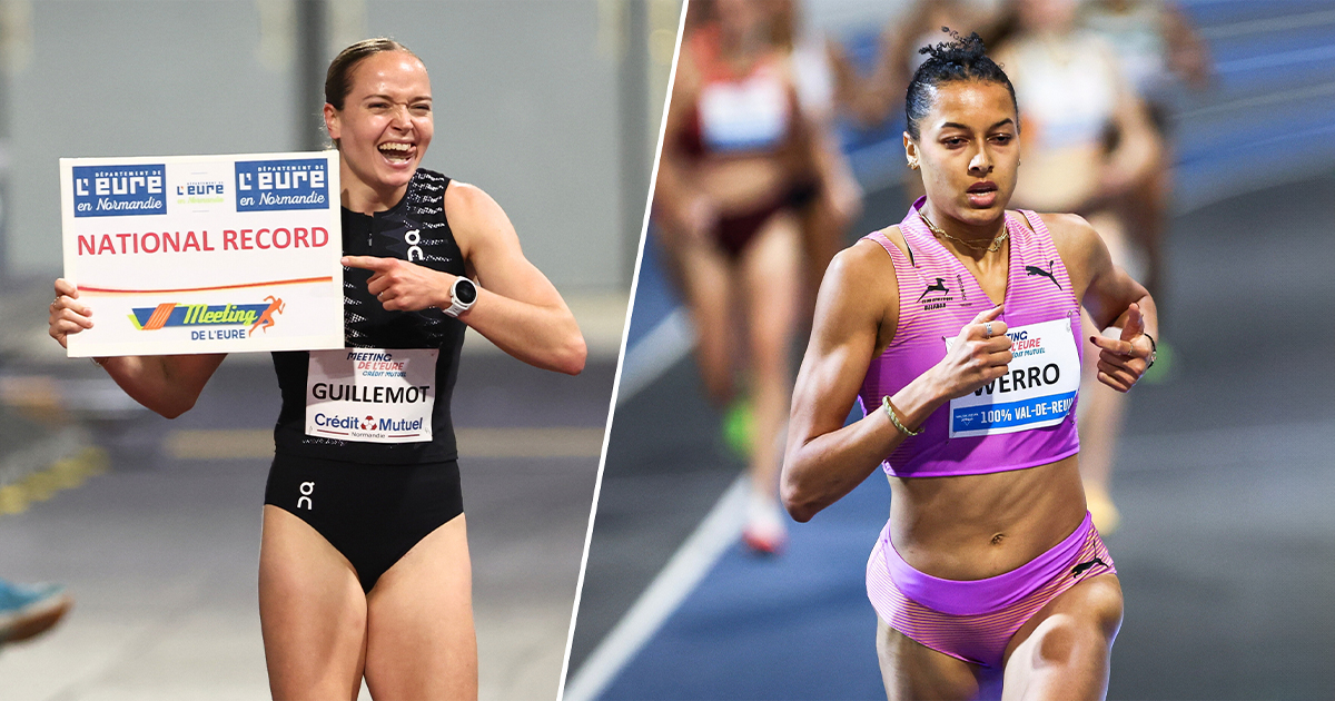 Meeting de l’Eure Crédit Mutuel Agathe Guillemot et Audrey Werro supersoniques à Val-de-Reuil résultats Retour sur le Meeting de l’Eure avec le record de France d'Agathe Guillemot sur le Mile et du record de Suisse pour Audrey Werro sur 800 m.