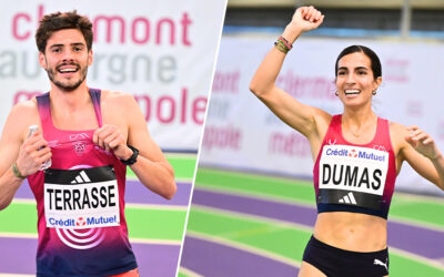 Championnats de France Elite en salle : Charlotte Dumas et Jordan Terrasse, la fête à la maison