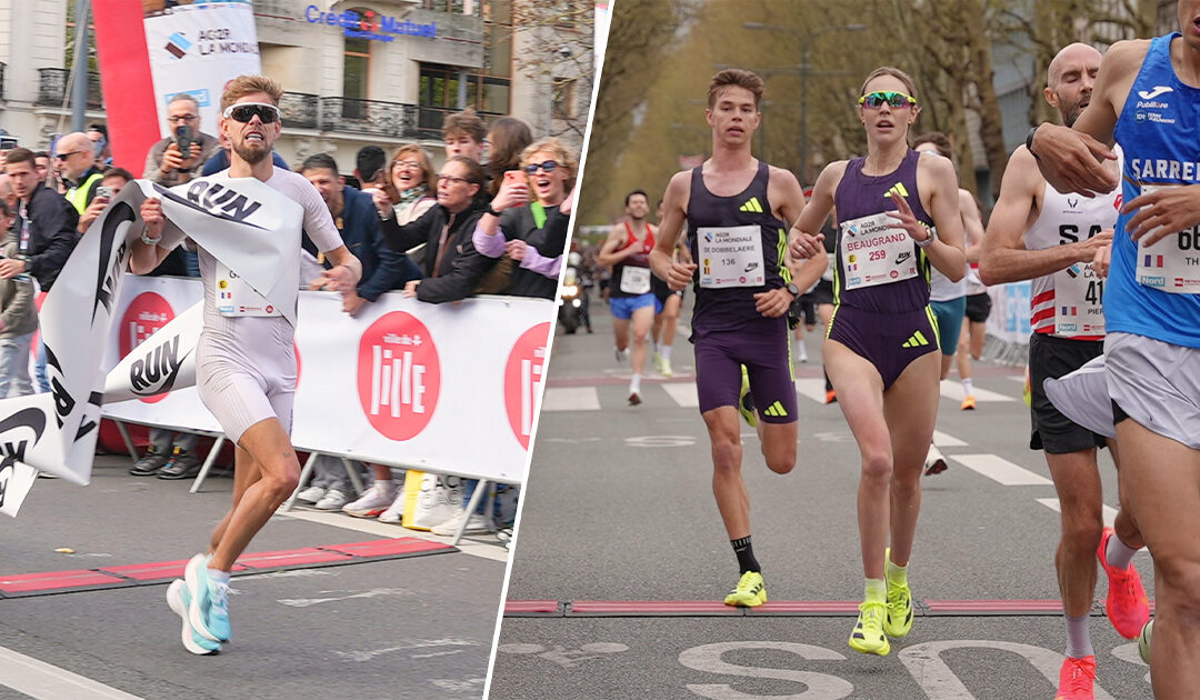 Urban Trail de Lille : Record d’Europe pour Jimmy Gressier sur 5 km avec Yann Schrub à ses trousses, record de France pour Cassandre Beaugrand sur 10 km