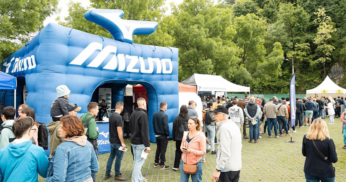 De belles activations à destination ont été concoctées par Mizuno à l’occasion du Trail des Forts du 8 au 10 mai 2026 à Besançon.