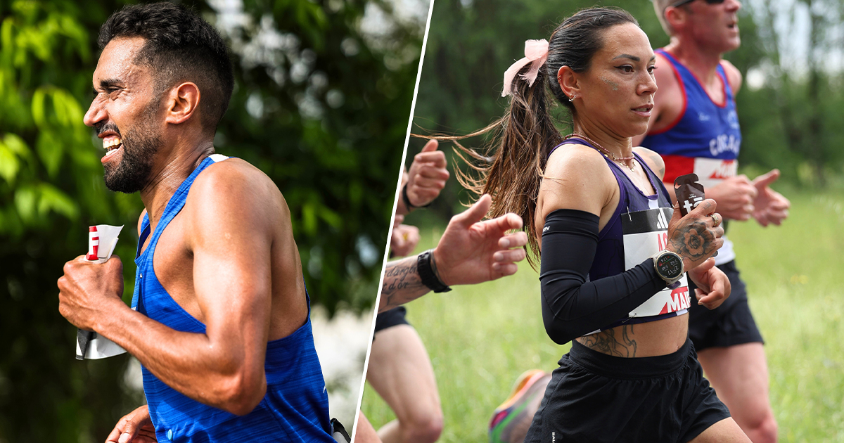 Les favoris Morhad Amdouni et Anaïs Quemener ont tenu leur rang au Marathon des 2 Rives, support des Championnats de France 2026 à Ambès.