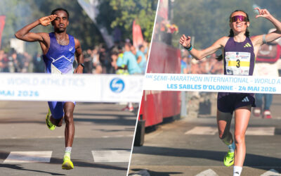 Semi-marathon des Sables-d&rsquo;Olonne : Farah Ayeh et Margaux Sieracki, c&rsquo;était chaud et show