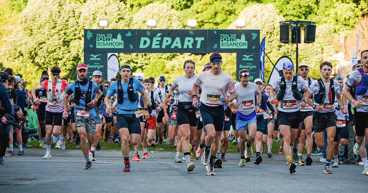 Trail des Forts 2026 Alexandre Sevin et Charlotte Allain Besançon résultats Mizuno Alexandre Sevin (5h30'31) et Charlotte Allain (6h17'47, athlète Mizuno) se sont brillamment illustrés sur le Trail des Forts 2026.