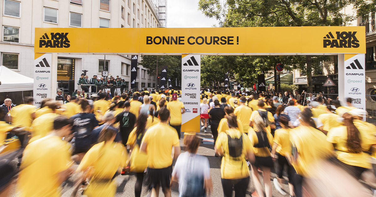 adidas 10K Paris 2026 Vers un nouveau record avec 44 000 coureurs au départ Tout savoir sur l'adidas 10K Paris dont la huitième édition se tiendra le 7 juin 2026 avec un record de plus de 44 000 coureurs au départ.