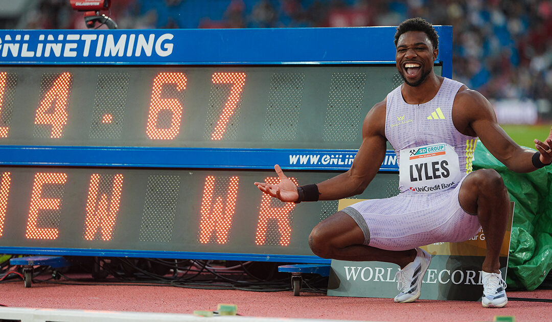 Meeting Ostrava Golden Spike : Record du monde pour Noah Lyles sur 150 m, Audrey Werro en pleine confiance
