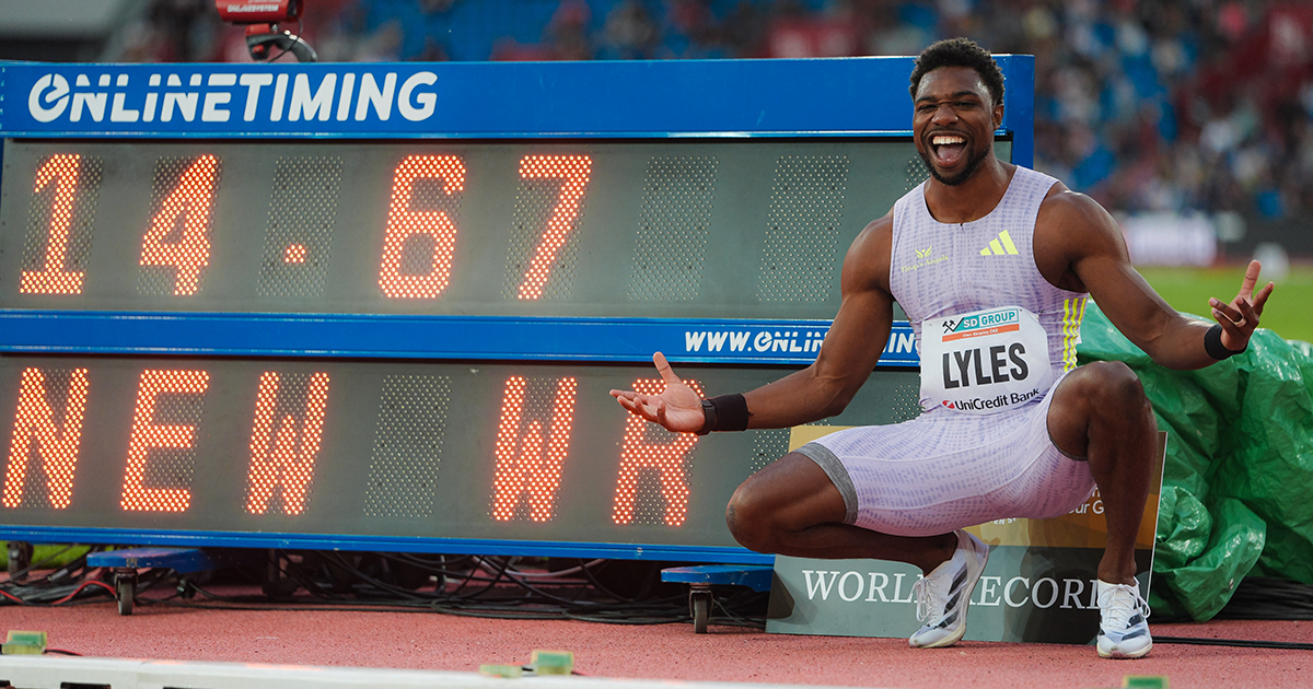 Meeting Ostrava Golden Spike Record du monde pour Noah Lyles sur 150 m athlétisme