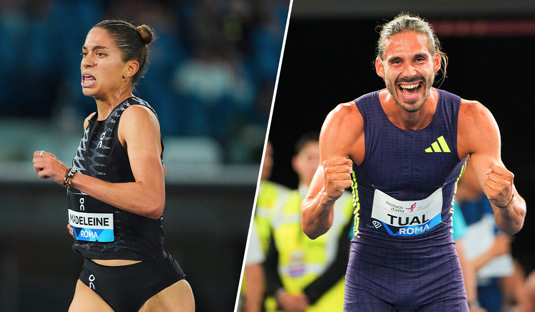 Meeting Diamond League de Rome : Record de France du 5000 m pour Sarah Madeleine, victoire de prestige pour Gabriel Tual sur 800 m